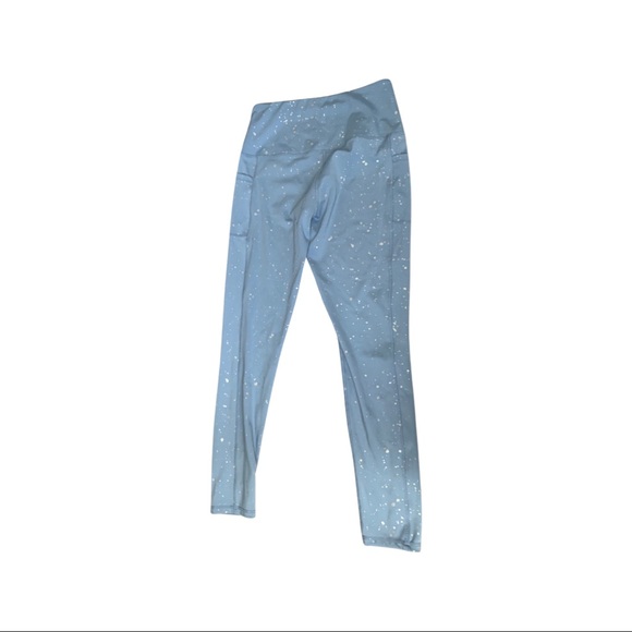 Blue Paint Splatter Leggings - Picture 2 of 5